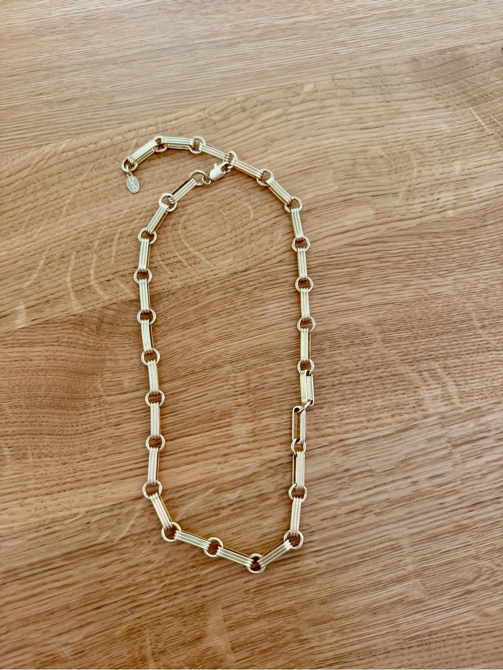 Clare V Book Chain Necklace - Vintage Gold NWT $145